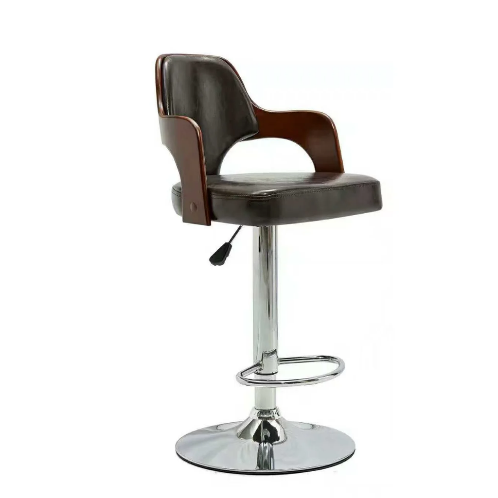 chromée Chaise de café moderne