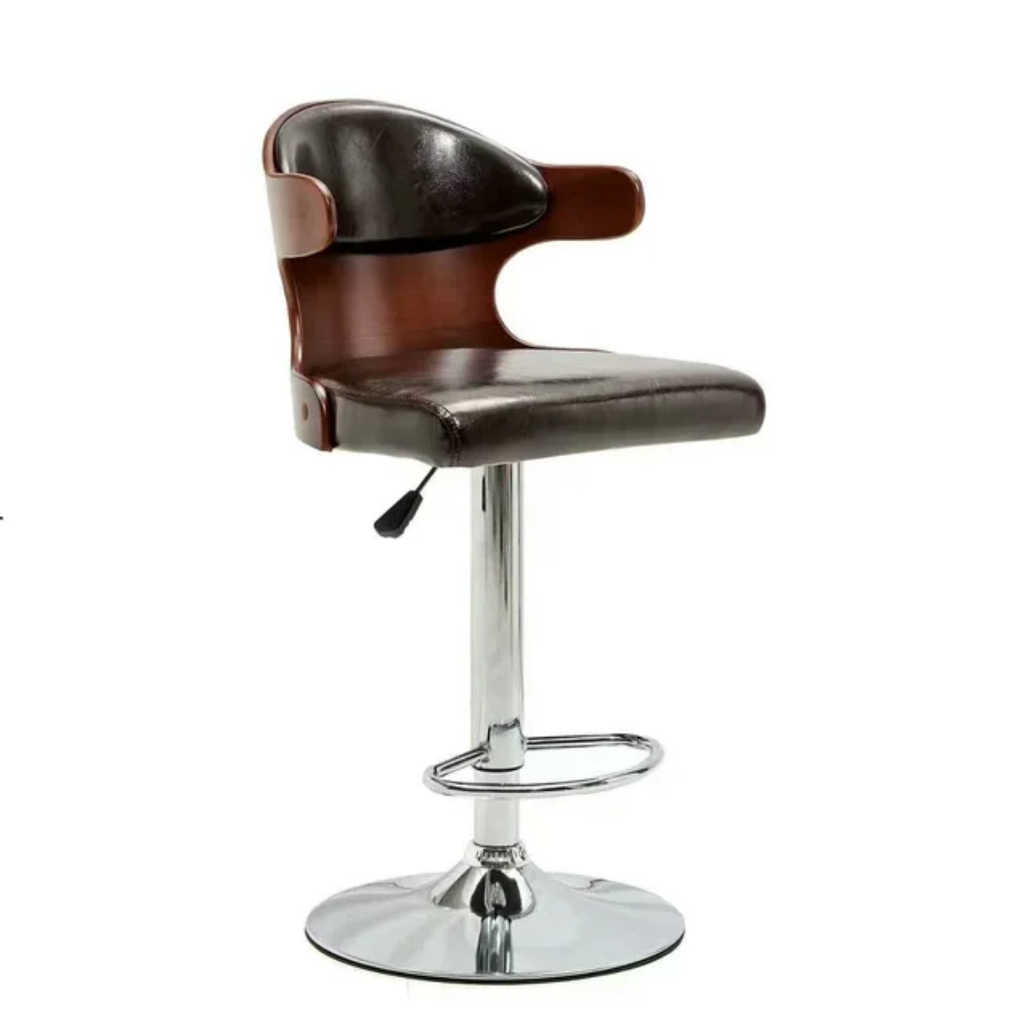 chromée Chaise de café moderne