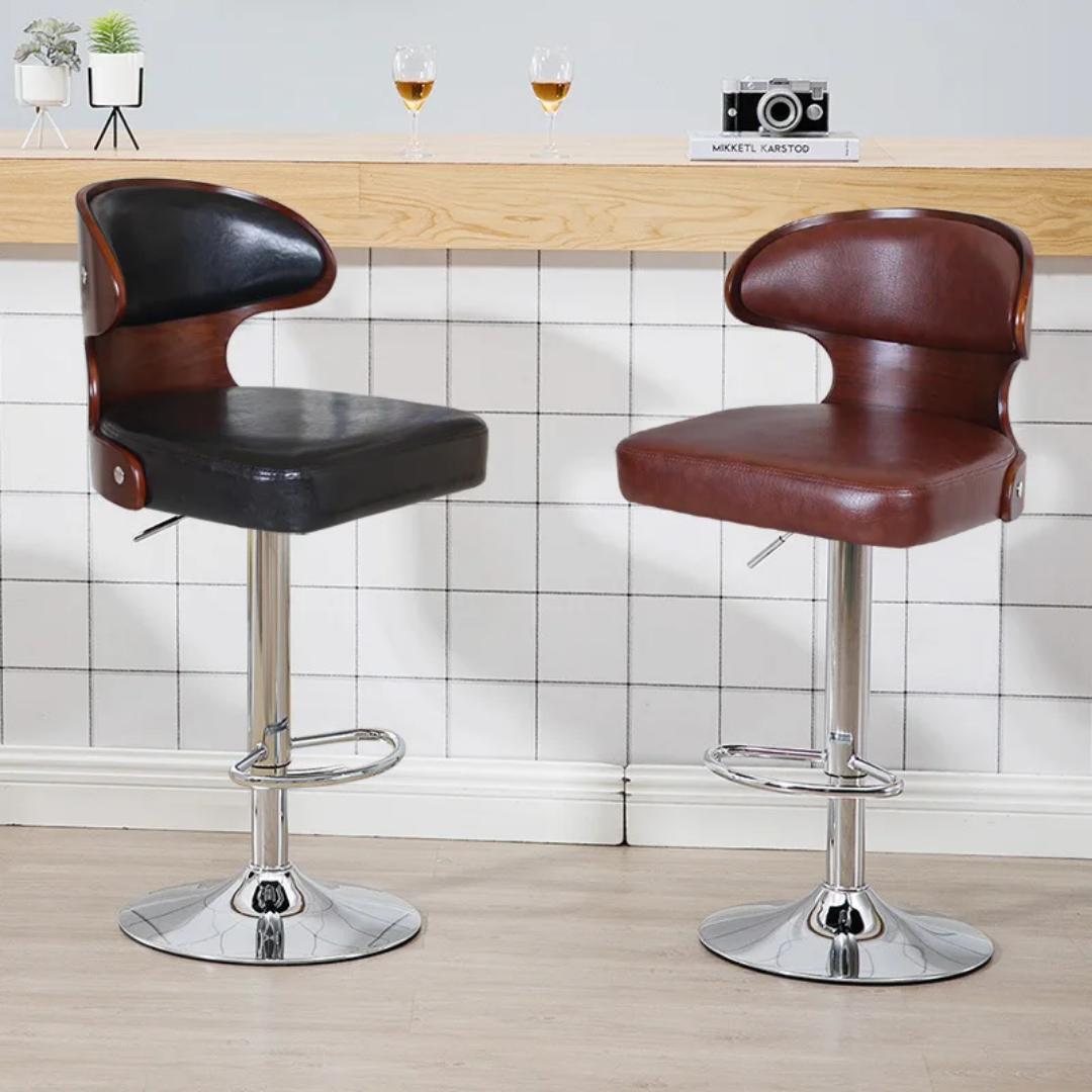 chromée Chaise de café moderne